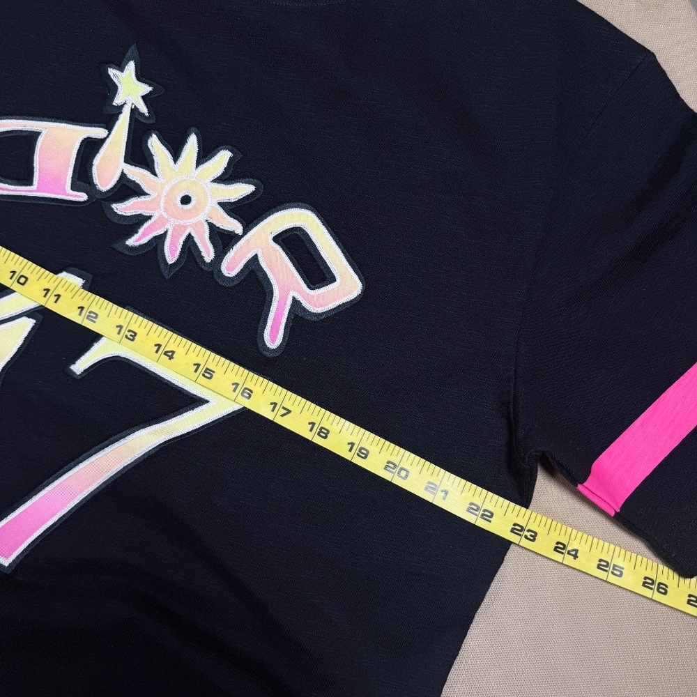 DIOR MEN'S 47 BLACK LEWIS HAMILTON EDITION T-SHIRT SIZE LARGE REGULAR EXCELLENT - Picture 2 of 9